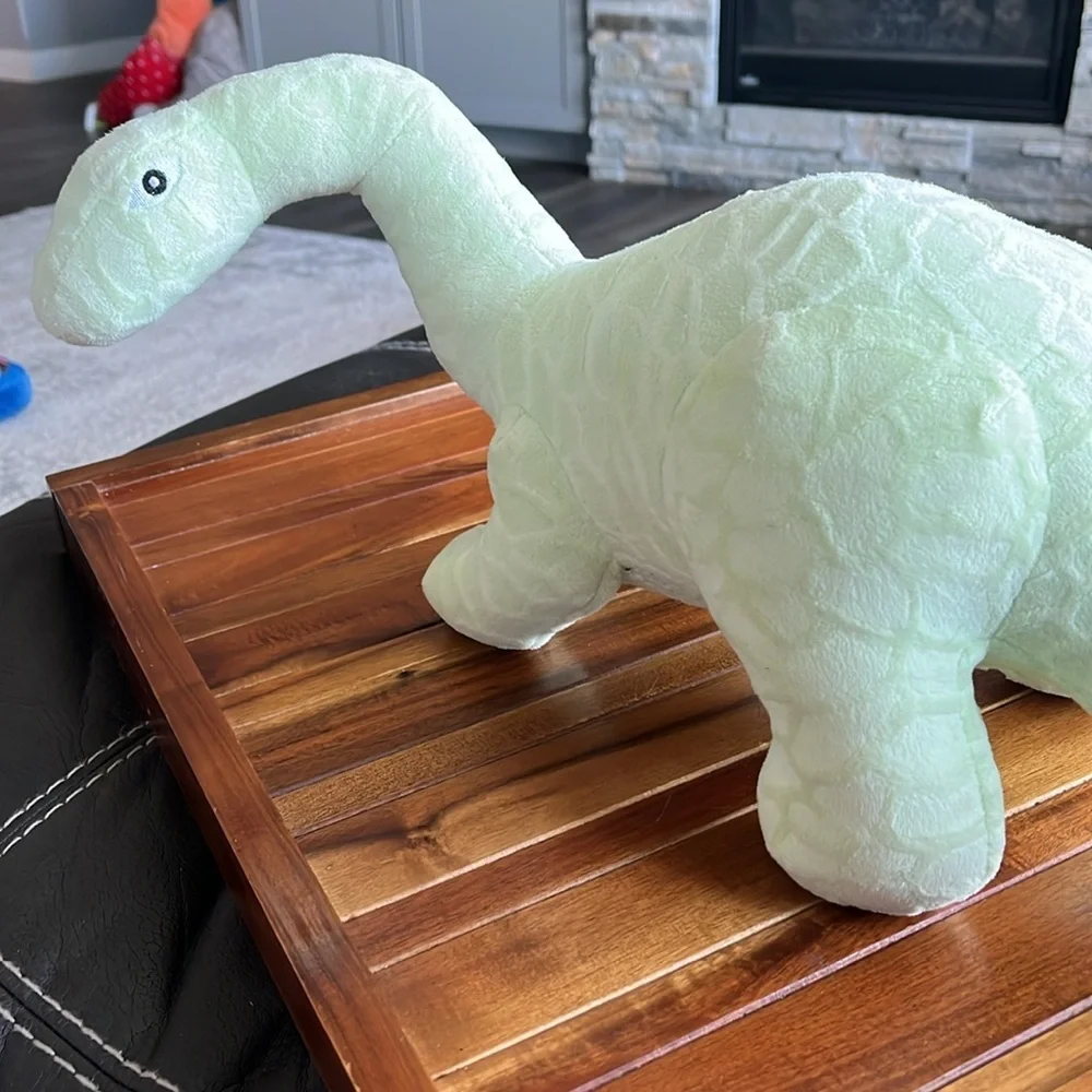 Light Green Dinosaur dog toy plush. Mighty MyDogtoy.com​